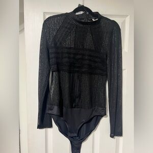 REVOLVE high neck sheer bodysuit BCBGMAXAZRIA